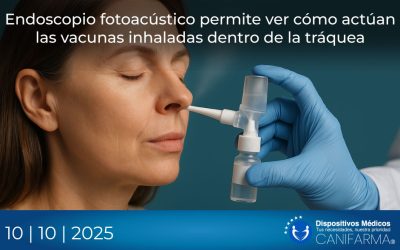Endoscopio fotoacústico permite ver cómo actúan las vacunas inhaladas dentro de la tráquea