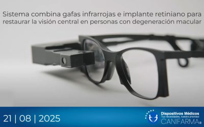 Sistema combina gafas infrarrojas e implante retiniano para restaurar la visión central en personas con degeneración macular