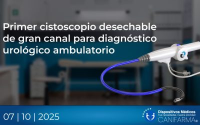 Primer cistoscopio desechable de gran canal para diagnóstico urológico ambulatorio