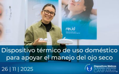 Dispositivo térmico de uso doméstico para apoyar el manejo del ojo seco