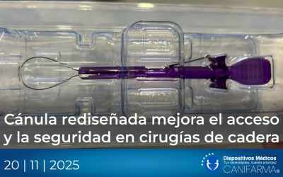 Cánula rediseñada mejora el acceso y la seguridad en cirugías de cadera