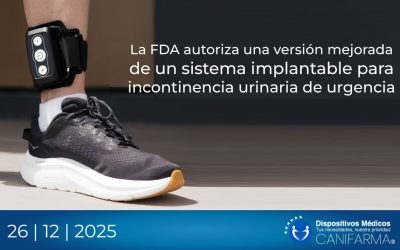 La FDA autoriza una versión mejorada de un sistema implantable para incontinencia urinaria de urgencia