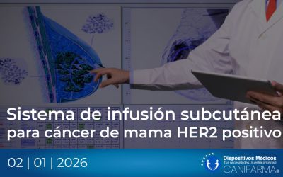 Sistema de infusión subcutánea para cáncer de mama HER2 positivo