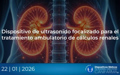 Dispositivo de ultrasonido focalizado para el tratamiento ambulatorio de cálculos renales