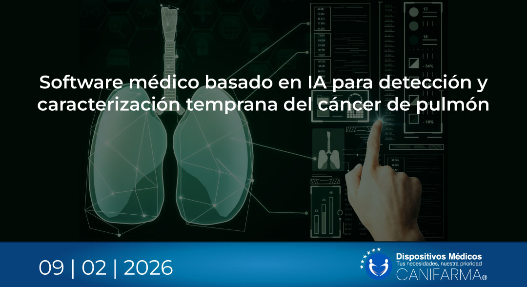 Software médico basado en IA para detección y caracterización temprana del cáncer de pulmón