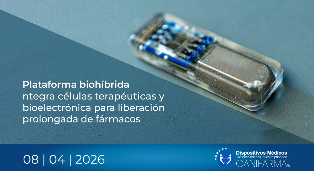 Plataforma biohíbrida integra células terapéuticas y bioelectrónica para liberación prolongada de fármacos
