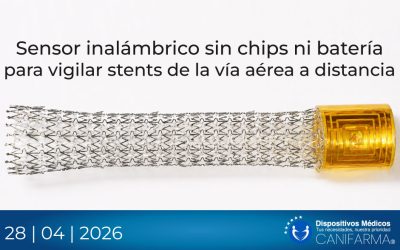 Sensor inalámbrico sin chips ni batería para vigilar stents de la vía aérea a distancia