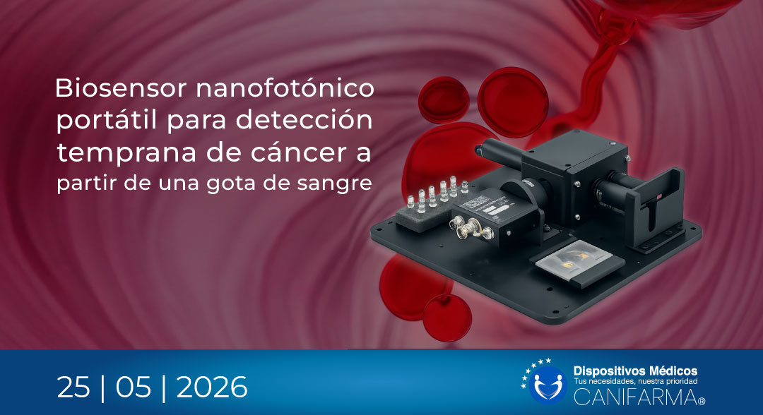 Biosensor nanofotónico portátil para detección temprana de cáncer a partir de una gota de sangre
