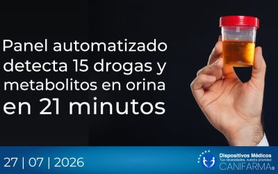 Panel automatizado detecta 15 drogas y metabolitos en orina en 21 minutos