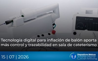 Tecnología digital para inflación de balón aporta más control y trazabilidad en sala de cateterismo