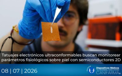 Tatuajes electrónicos ultraconformables buscan monitorear parámetros fisiológicos sobre piel con semiconductores 2D