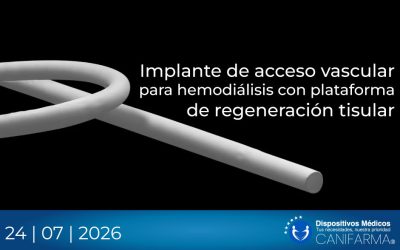 Implante de acceso vascular para hemodiálisis con plataforma de regeneración tisular
