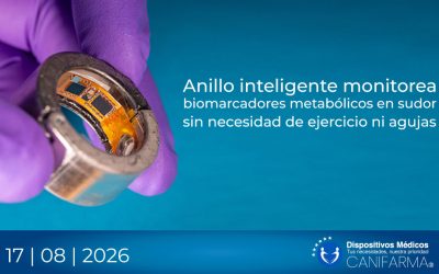 Anillo inteligente monitorea biomarcadores metabólicos en sudor sin necesidad de ejercicio ni agujas