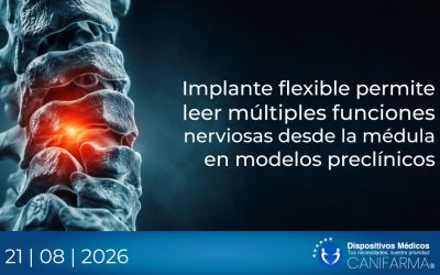 Implante flexible permite leer múltiples funciones nerviosas desde la médula en modelos preclínicos