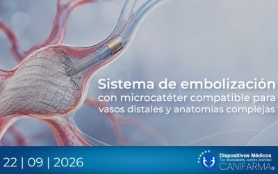Sistema de embolización con microcatéter compatible para vasos distales y anatomías complejas